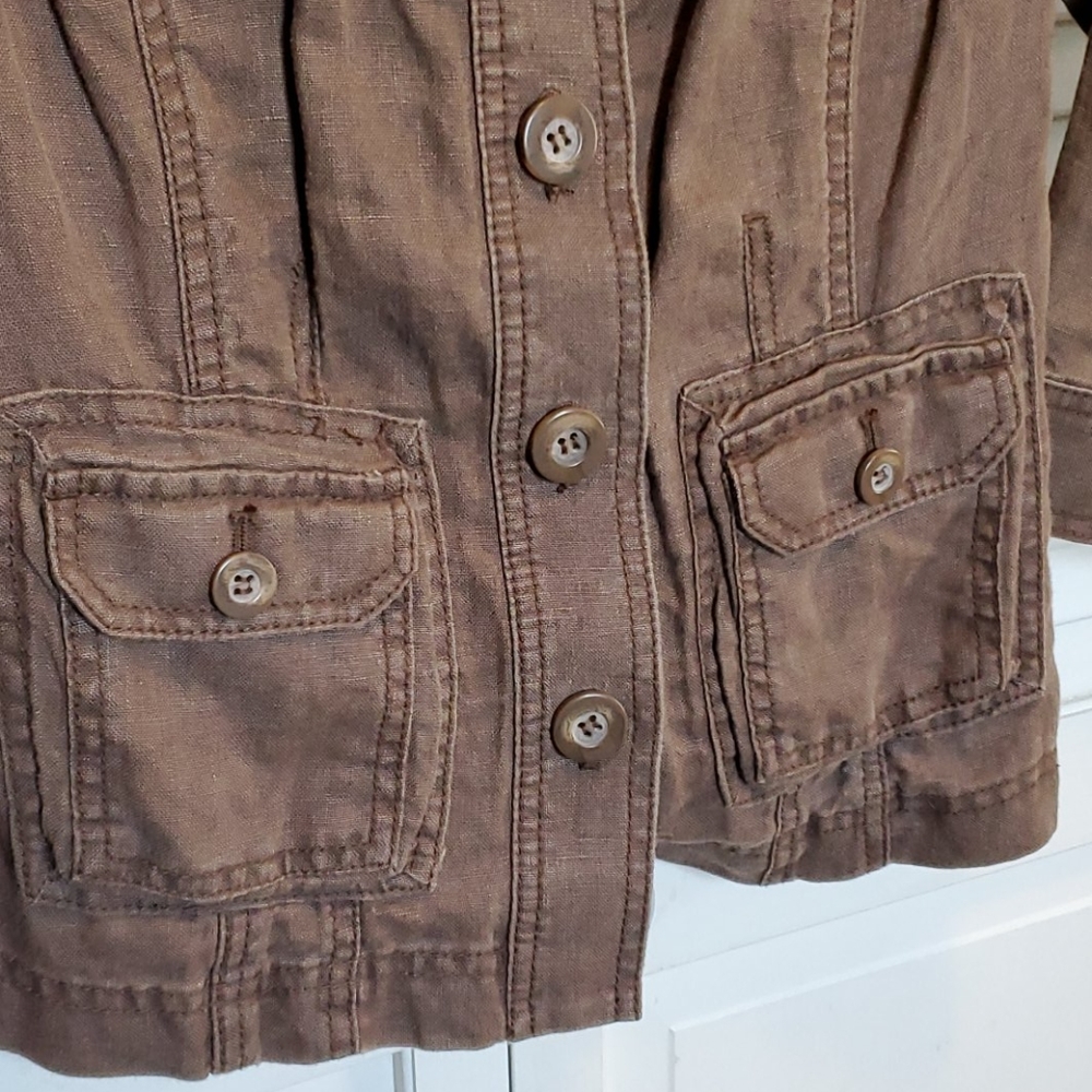 Caslon Linen Utility Jacket - Picture 2 of 7